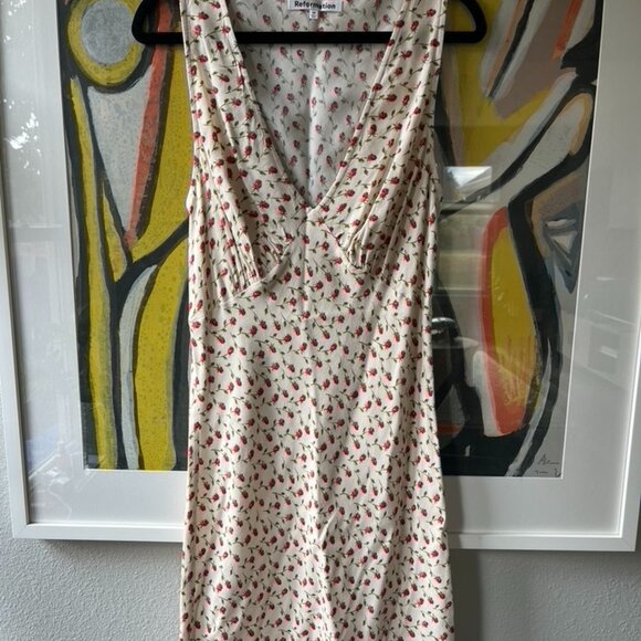 Reformation Calix Dress in Madison Print M - Picture 8 of 8